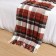 Elf blanket, 140x200 cm, white/terracotta/brown, New Zealand wool 70%, PE 30%