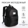 Youth backpack from lightning textiles, 5 pockets, black color