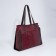 Zipper bag with zipper, burgundy color
