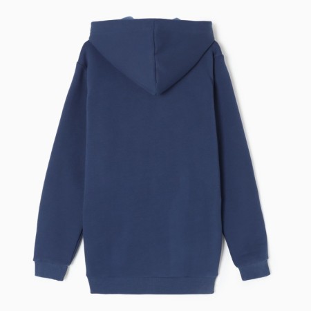 Sweatshirt with the basis, the color is blue, size 54-3