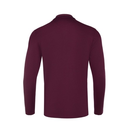Male polo with long sleeve, burgundy color, size 44 (s)-7