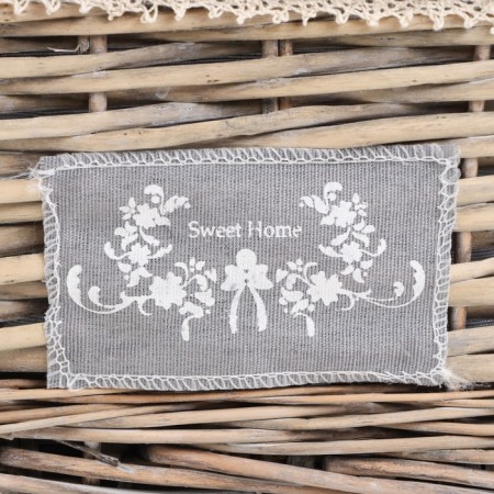 Stelly basket "Lenon", 40x31x17 cm, gray-3