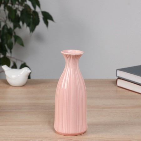 VAZA Ceramics Table "Francis" waist, 18x7 cm, pink