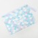 Cosmetic bag for a swimsuit, department on zip-lice, white / blue color