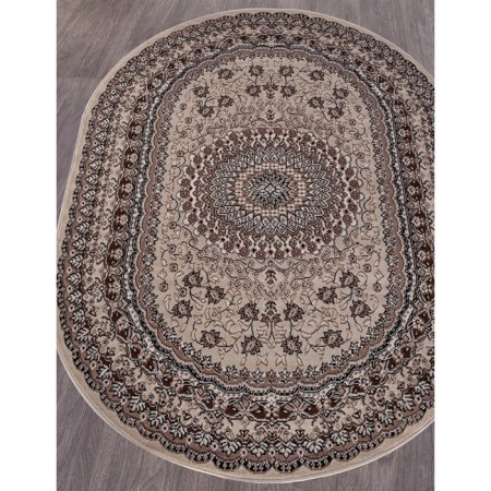 Oval Merinos Gavana carpet, size 200x400 cm, color Beige