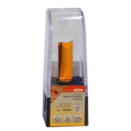 Konezel Encor Prof 46024, straight, on wood, D = 8 mm, 12 x 26 mm-2