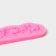 Mold Dolyana "Flower composition", silicone, 16.7 × 3.5 × 1 cm, pink color