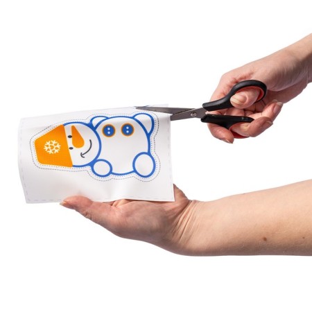 Soft toy "DIY keychain: Snowman"-1