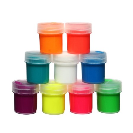 Gouache 9 colors x 20 ml, erichkrause, neon, fluorescent effect, in cardboard packaging-15