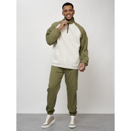 Men's tracksuit, size 56, khaki color-9