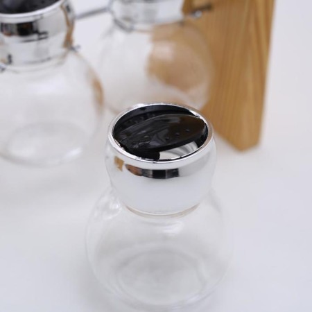 Set for glass spices on the Eco stand, 8 items: 100 ml-4