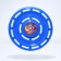 Frisby, flying saucer, d-23 cm, blue
