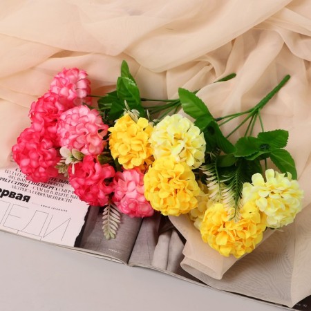 Bouquet "Premium hydrangea" 6 flowers, D-7 cm H-26 cm, mix-2