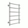 Terminus heated towel rail "Quint" P6, 500x800 mm, side connection, chrome