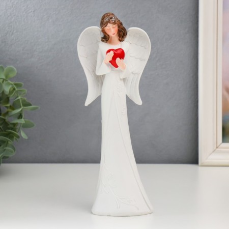 Souvenir Polystone "Angel-girl with a red heart" mix 25 cm-1