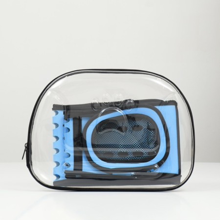 Carriage for animals is transparent, 42*32*28 cm, blue-14