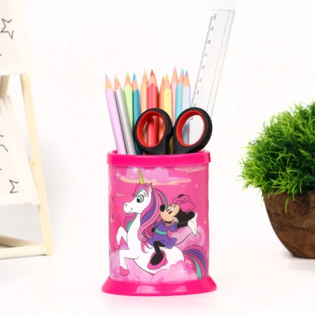 Organizer for the office, 10x8x8 cm, Minnie Mouse and unicorn-4