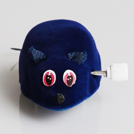 Clockwork mouse, 7 cm, dark blue-2