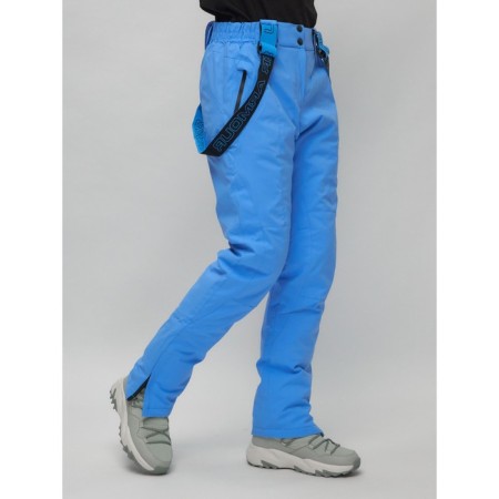 Ski suit female, size 42, blue color-19
