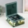 Casket for needlework "Tropical leaves on green" 20x20x11 cm