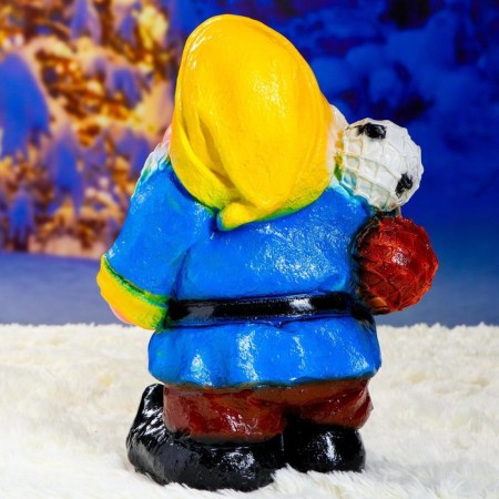 Garden figure "Dwarf with balls" 37x18x13cm-5