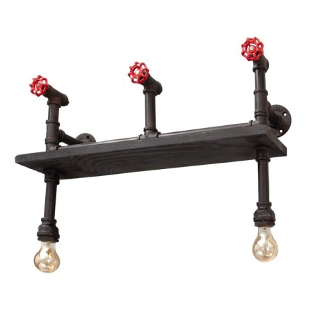 Scoop "shelf" 2he27 40w Black 43x34x21cm