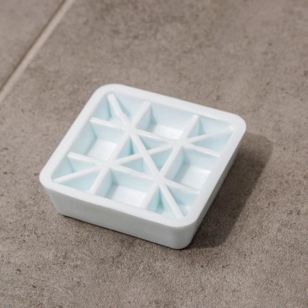 Set of anti -vibration stands "Dolyana", 4 pcs, square, white color-2