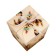 New Year. Bonbonniere, New Year's gift packaging "New Year Miracles", 7.5 × 8 × 7.5 cm.