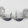 Earrings with pearls "Shar ladd" nest, white color in silver