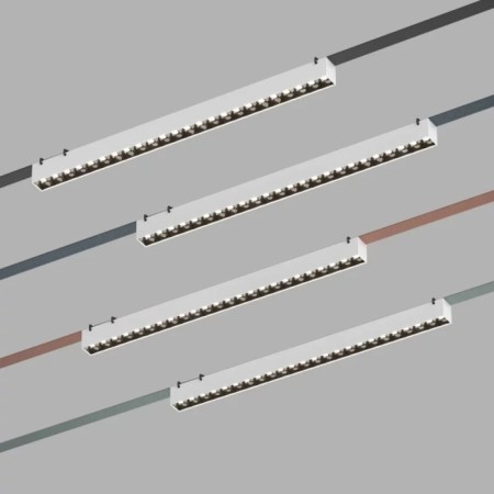 DK5572-WB Light Belty Grill with LED L642MM H45MM 48V 24 ° 4000K IP20 white with black A-1