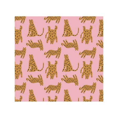 Organizer in a bath on suction cups "Funny leopards", for storing toys and trifles, size 33x39 cm-1