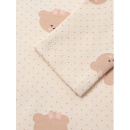 Body baby with a long sleeve, beige color, height 62 cm-2
