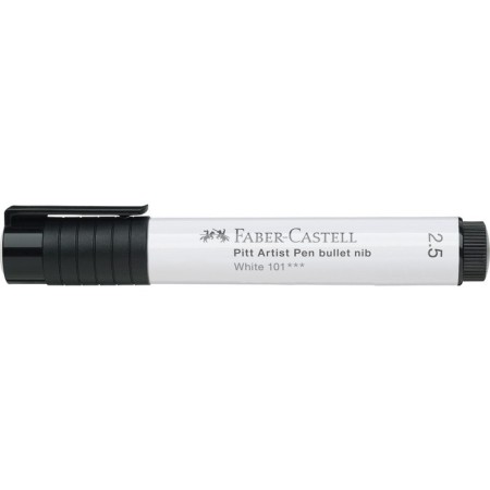 Capillary Handle Faber-Castell Pitist Artist Pen Bullet Nib White, 2.5 mm-1