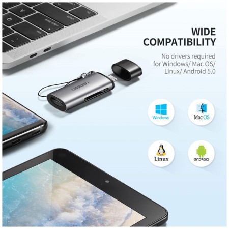 Cartridder UGREEN USB-C 3.1 for TF / SD memory cards (50704)-4