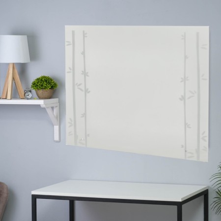 Mirror "rectangle", with sandblasting graphics, wall, with a shelf, 45x60 cm