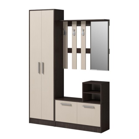 Enter hanger, 900 × 214 × 880 mm, wenge / dairy oak-2