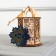 Christmas tree toy "Lantern with a house", from batteries, a glow of warm white