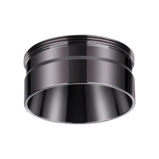 Decorative ring Konsta, black chrome color