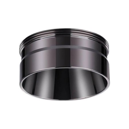 Decorative ring Konsta, black chrome color