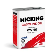 Масло моторное Micking Gasoline Oil MG1, 0W-20 SP/RC, синтетическое, 4 л