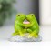 Souvenir Polystone "Frog with a heart on the pebble" 4.7x4.3x5.2 cm