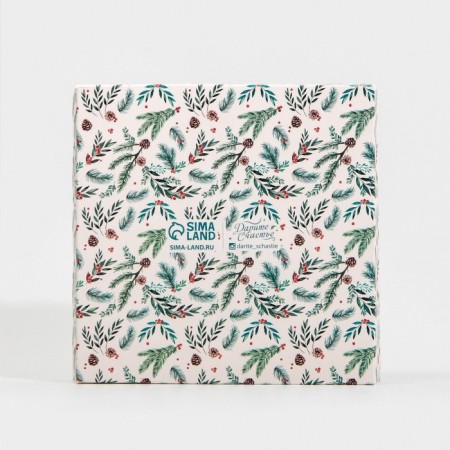 Box for confectionery products with PVC cover "Christmas tree", 15 x 15 x 3 cm, new year-5
