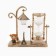 Sanding clock "Street flashlight", souvenir, with backlight, 15.5 x 6.5 x 15.5 cm
