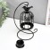 Climber Metal "Cage with a bird" Black, 23x10x10 cm