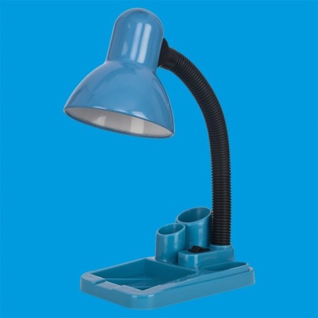 Lamp table student economy light MT210BL, 1x40W, E27, 30x11.5x18 cm, blue color