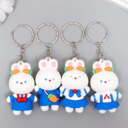 Trick rubber "Bunny in a blue suit" MIX 2.3x3.2x5 cm