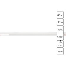 Magnetic track lamp Arte Lamp Optima A7285PL-1WH, LED, 30 W, 1.6x101.3x1.8 cm, 1450 lm, white