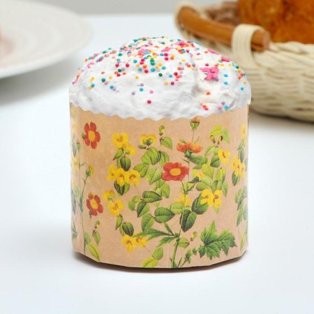 Paper form for the cake "rose" 60 x 45 mm, mix (packaging 4000 pcs)-1