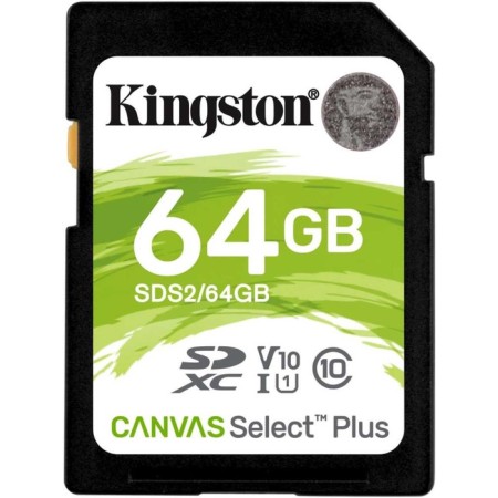 Memory of SDXC 64GB Kingston SDS2/64GB Canvas Select Plus W/O