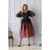 Women's dress, size 52, black color, pink